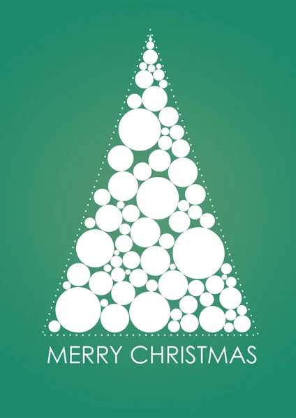 Abstrakter Weihnachtsbaum mit Text — Stockfoto