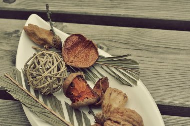 woodfloor üzerinde ev dekorasyonu