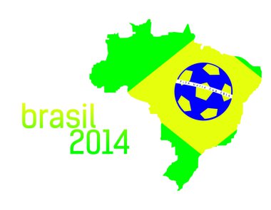 soyut brasil ülke bayrağı 