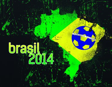 soyut brasil ülke bayrağı 