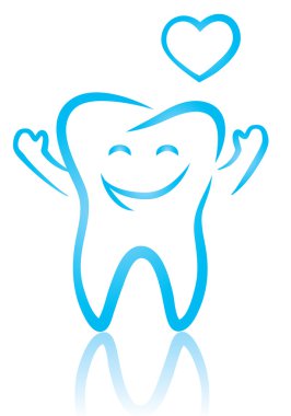 Happy tooth clipart