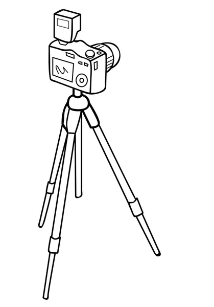 Sketch Of Camera On The Tripod Over White Background Vector Illustration  Royalty Free SVG Cliparts Vectors And Stock Illustration Image 97180791