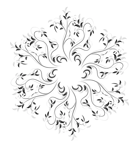 抽象的なデザイン花の装飾要素 — ストックベクタ