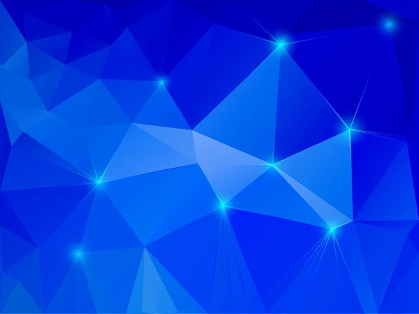 Abstract blue crystal achtergrond — Stockvector