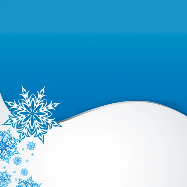 Νιφάδα χιονιού σε ένα φόντο του χαρτιού — Διανυσματικό Αρχείο