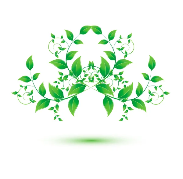 Листок зеленій — стоковий вектор