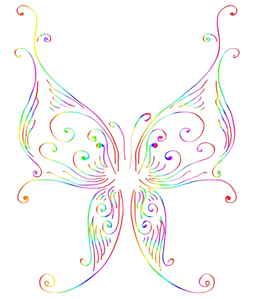 色とりどりの蝶 — ストックベクタ