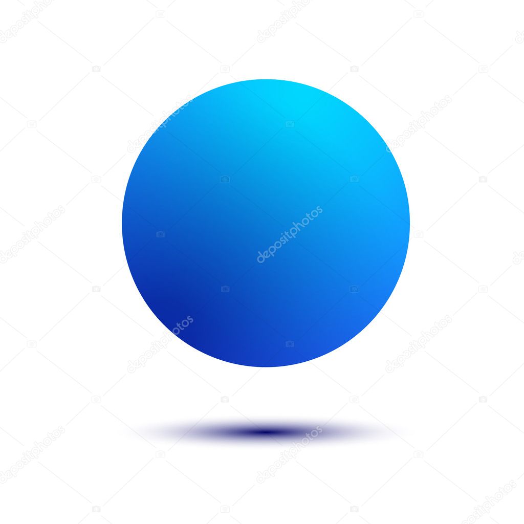 Blue Ball isolated