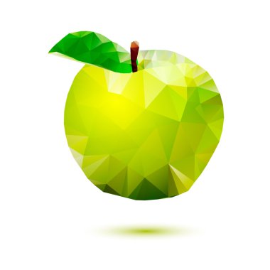 Beyaz bir arka plan üzerinde izole apple Özet