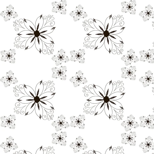 Motif floral sans couture. Fond vintage vectoriel . — Image vectorielle