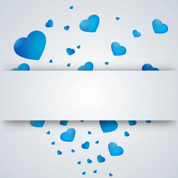 Heart on a paper background — Stock Vector