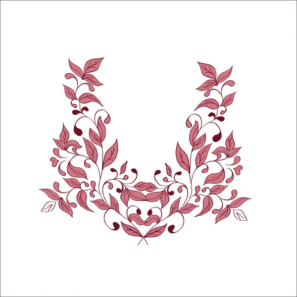 Hand Zeichnung floralen Hintergrund — Stockvektor