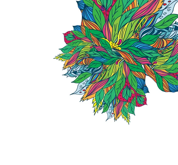 Texture avec des fleurs abstraites — Image vectorielle