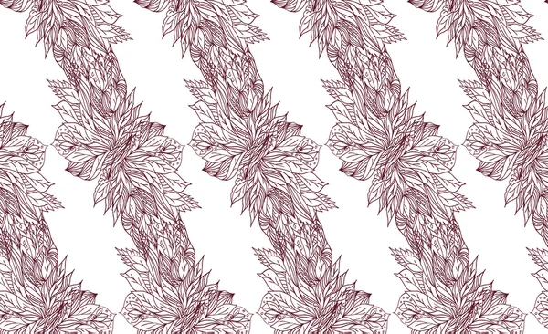 Mão desenho floral fundo — Vetor de Stock