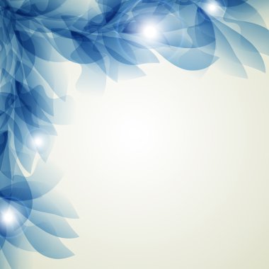 sanatsal arka plan mavi çiçek öğe ile