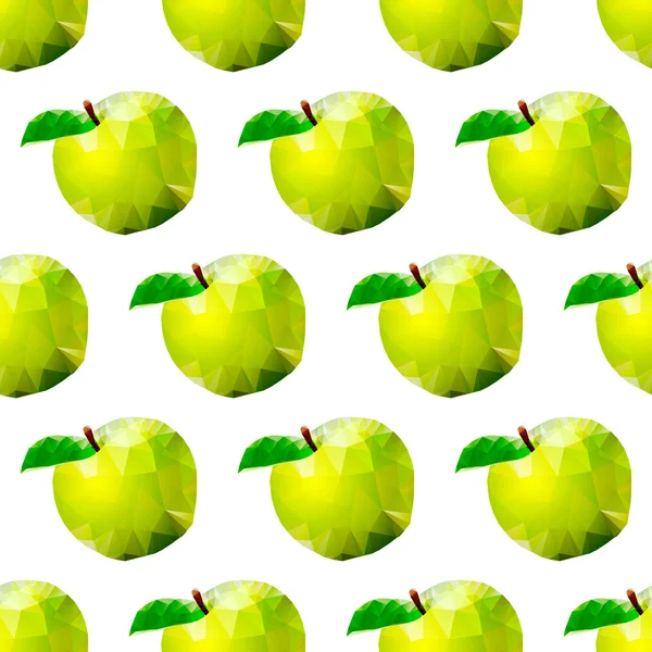 与苹果的抽象无缝背景 — 图库矢量图片