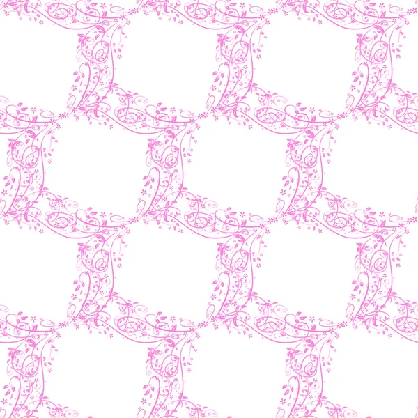 Floral naadloze achtergrond in roze — Stockvector