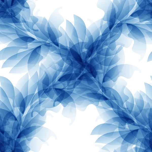 Sömlös anbud bakgrund med blå abstrakt blomma — Stock vektor