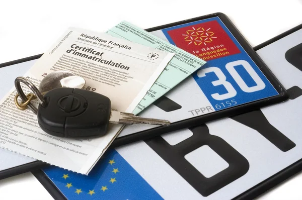 Automobile registration — Stock Photo, Image