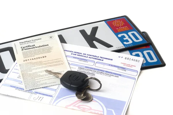 Automobile registration — Stock Photo, Image