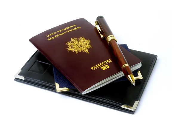 Biometric passport — Stock Photo, Image