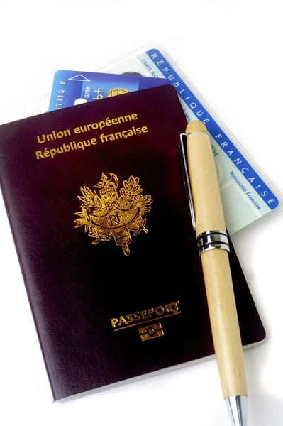 Biometric passport — Stock Photo, Image