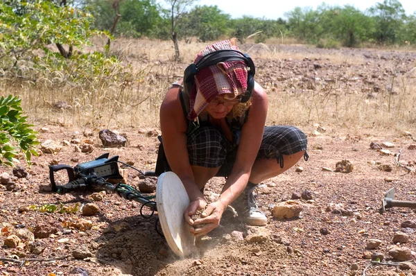 Goldsucher in der Burkina Faso — Stockfoto