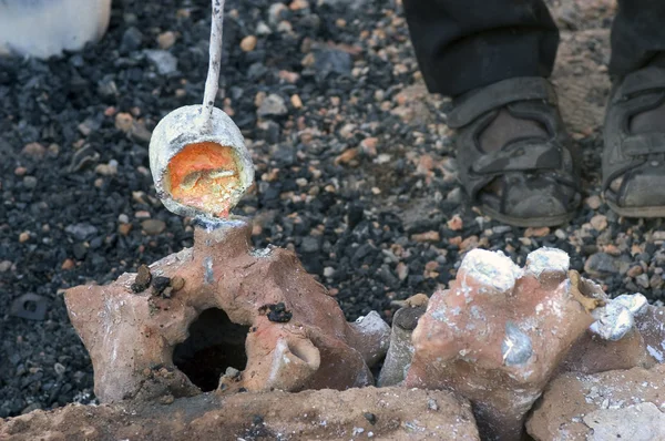 The work of Bronze in Burkina Faso — Stock Photo, Image