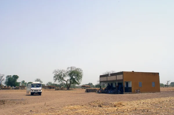 Visit French schoolboys in Burkina Faso — Stock Photo, Image