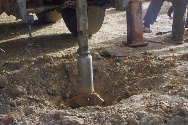 ブルキナファソの井戸の掘削 — ストック写真