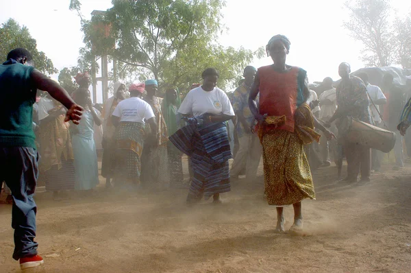 Estabelecimento de um chefe habitual em Burkina Faso — Fotografia de Stock