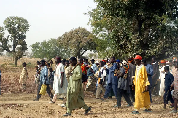 Estabelecimento de um chefe habitual em Burkina Faso — Fotografia de Stock