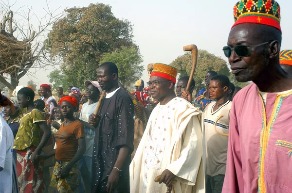 Estabelecimento de um chefe habitual em Burkina Faso — Fotografia de Stock