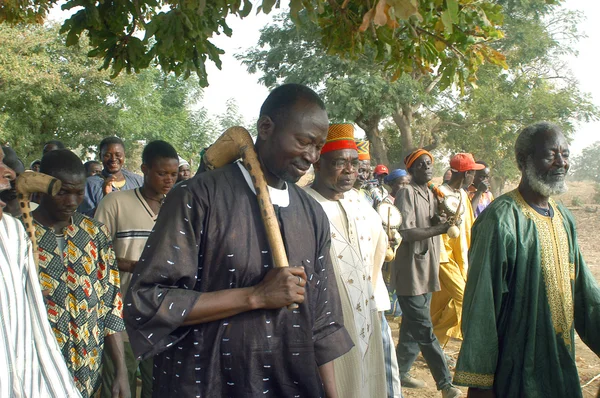 Establecimiento de un jefe habitual en Burkina Faso — Foto de Stock
