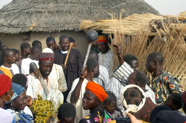 Estabelecimento de um chefe habitual em Burkina Faso — Fotografia de Stock