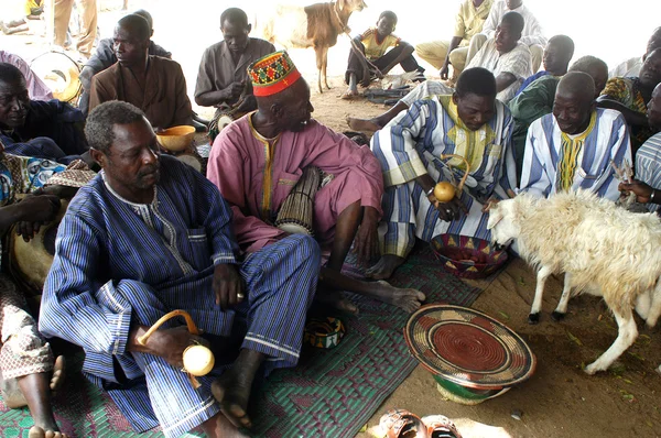 Estabelecimento de um chefe habitual em Burkina Faso — Fotografia de Stock