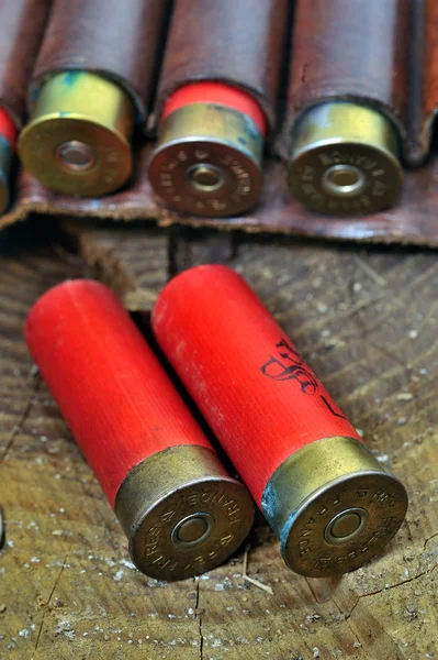 Shotgun and its cartridges — Stock Photo, Image