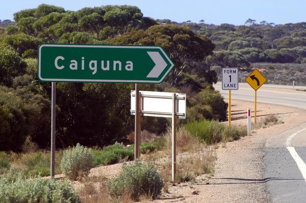 Road panel in Australia — Stock Photo, Image