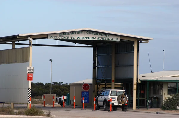 Checkpoint para entrar na Austrália Ocidental — Fotografia de Stock