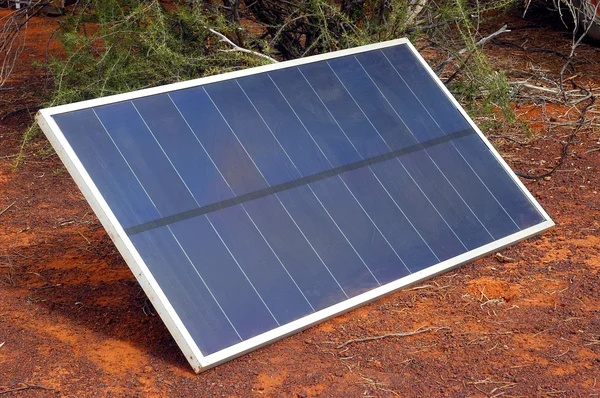 Solar panel in the Australian bush — Stock Photo, Image