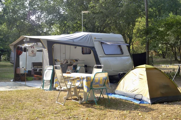 Vacatures met de camping — Stockfoto