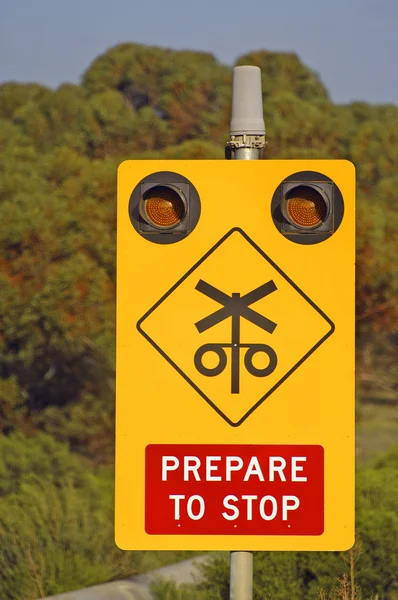 Attention with the trains — Stock Photo, Image