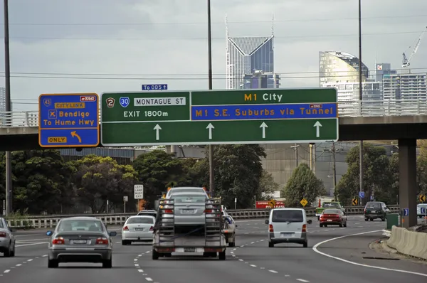 Melbourne by the fast track — Stock Photo, Image