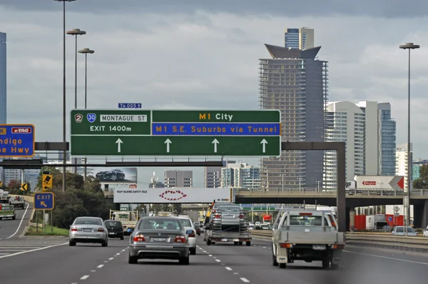 Melbourne by the fast track — Stock Photo, Image