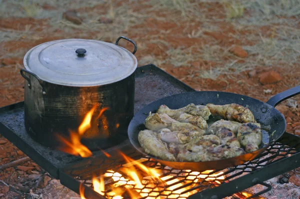 Кухня в полной австралийской пустыне — стоковое фото