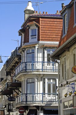 Fransa'nın Kuzey touquet'den binanın cephe