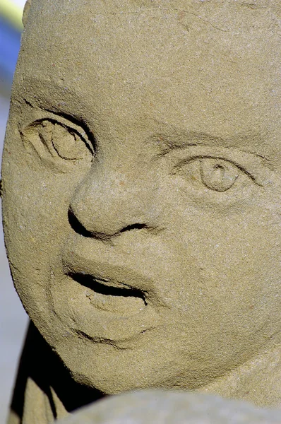 Exposure of sand sculptures in France to Touquet — Stock Photo, Image