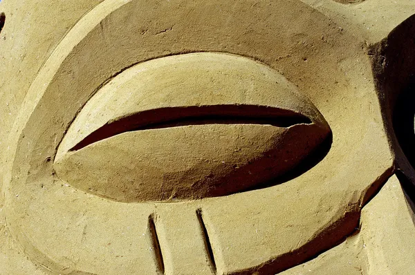 Exposure of sand sculptures in France to Touquet — Stock Photo, Image