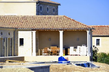 Evin içinde inşaat ve yapı sitesi