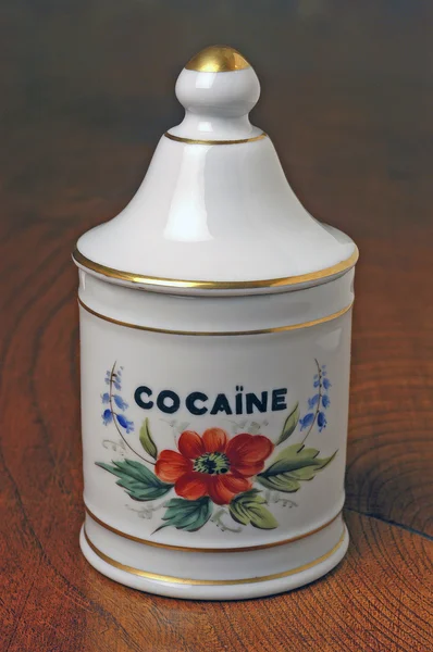 Farmaceutické hrnec kokainu — Stock fotografie